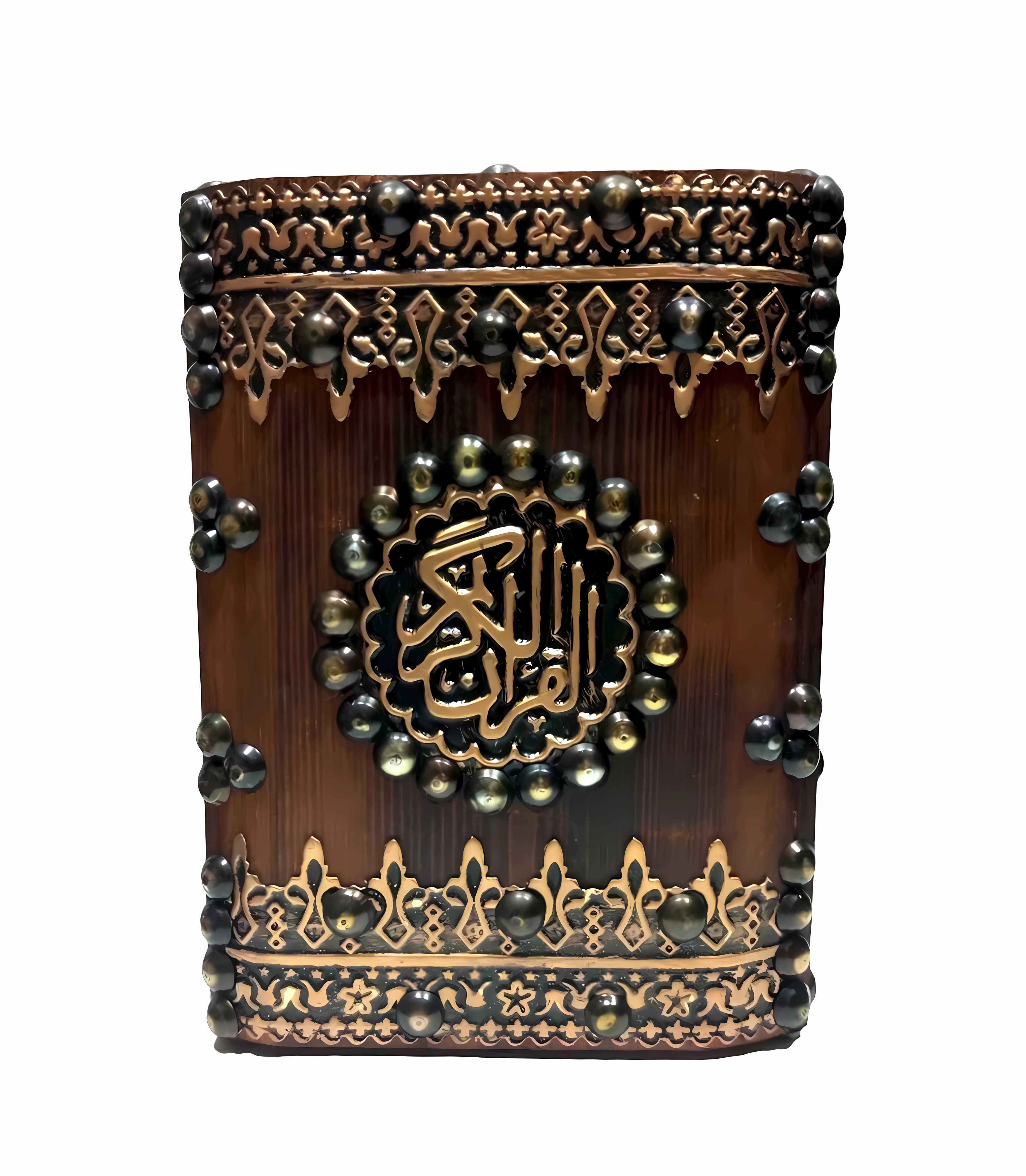 مصحف بعلبة خشب مقاس ربع جوامعي