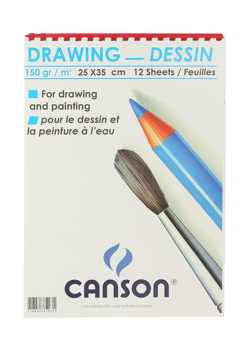 اسكتش كانسون 150 جرام مقاس 25×35